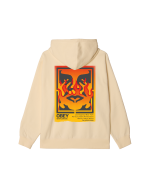 OBEY ICON STENCIL FLAME PULLOVER