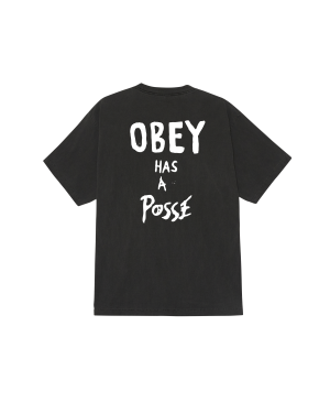 OBEY HAS A POSSE PIGMENT T-SHIRT