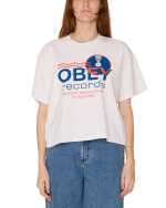OBEY RECORDS SOUND WAVES RAEGAN T-SHIRT